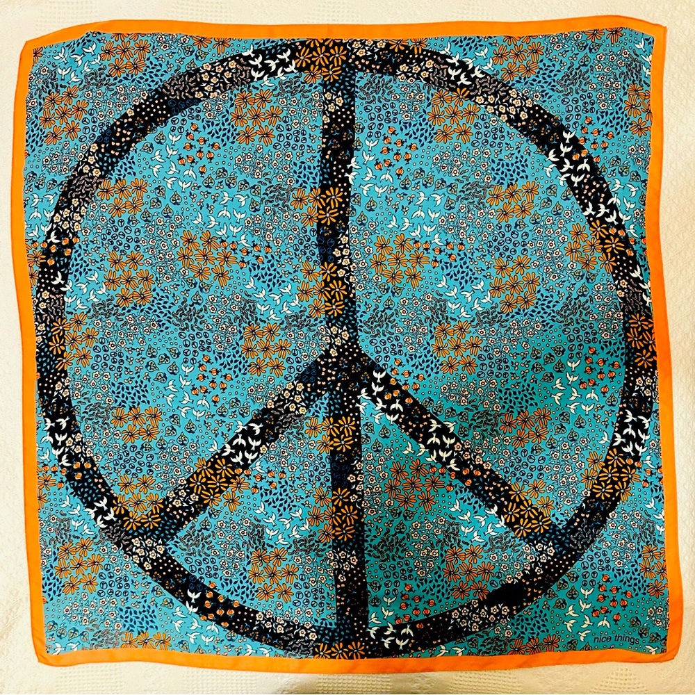 Nice Things Peace Sign Scarf